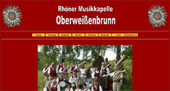 Desktop Screenshot of musikkapelle-oberweissenbrunn.de