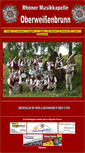 Mobile Screenshot of musikkapelle-oberweissenbrunn.de