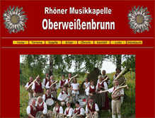 Tablet Screenshot of musikkapelle-oberweissenbrunn.de